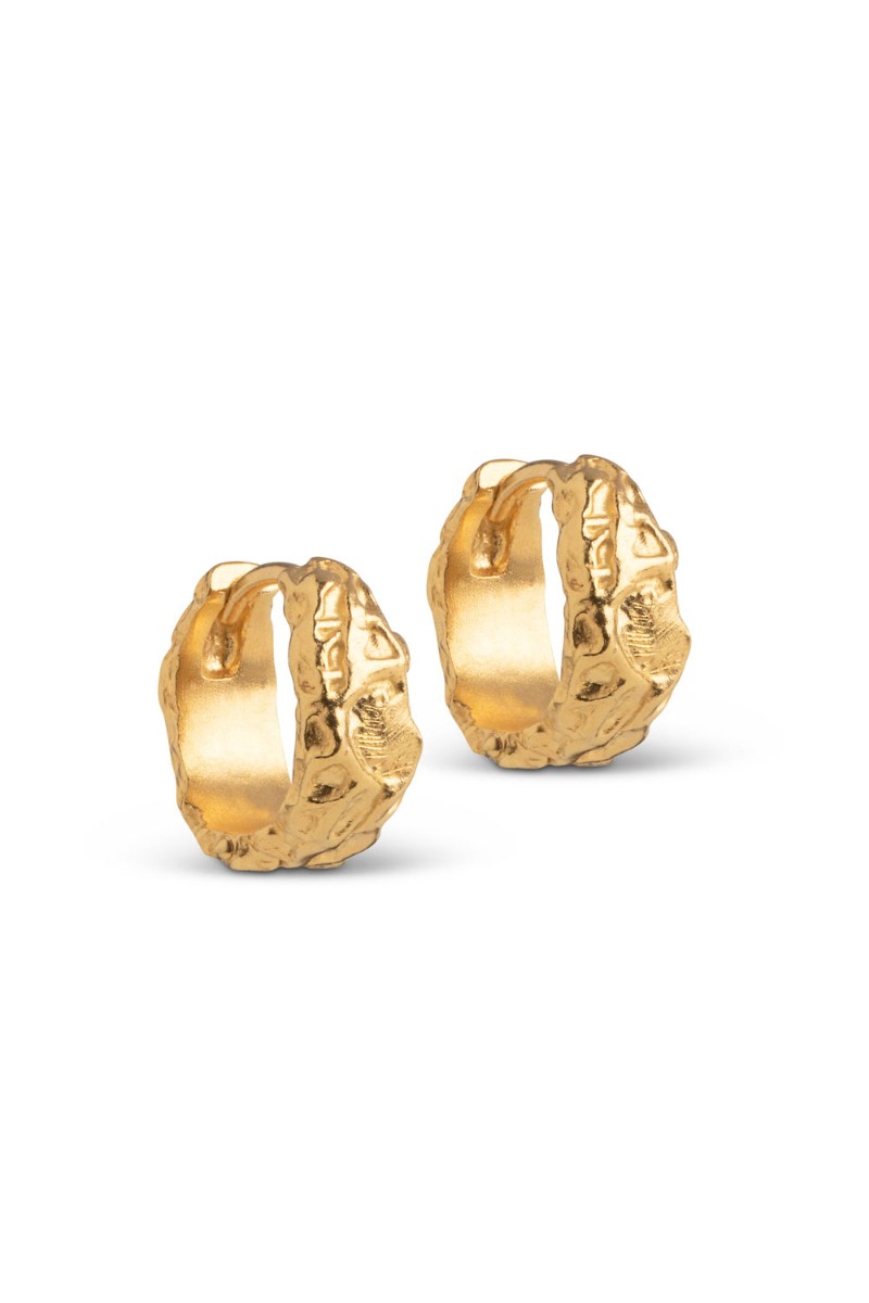 Enamel - Øreringe - Nela Hoops - Gold