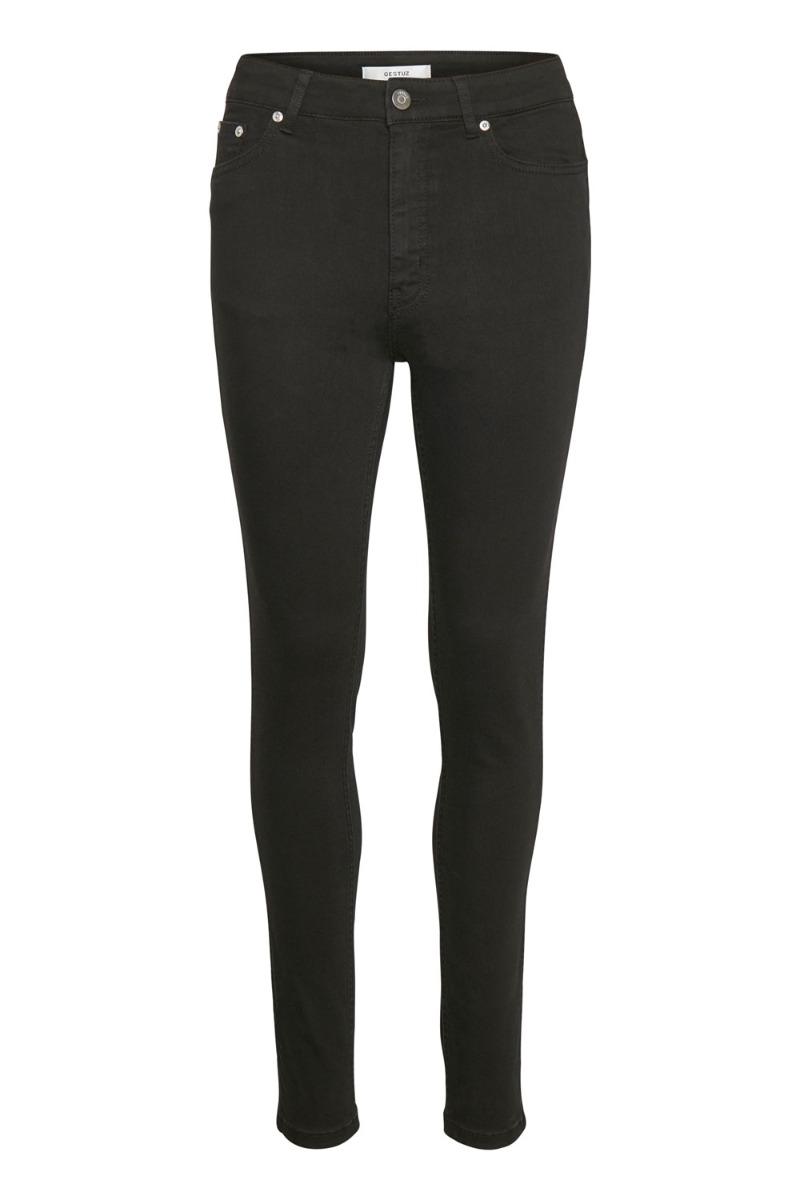 Gestuz - Jeans - Emily HW Skinny Jeans - Black/Black