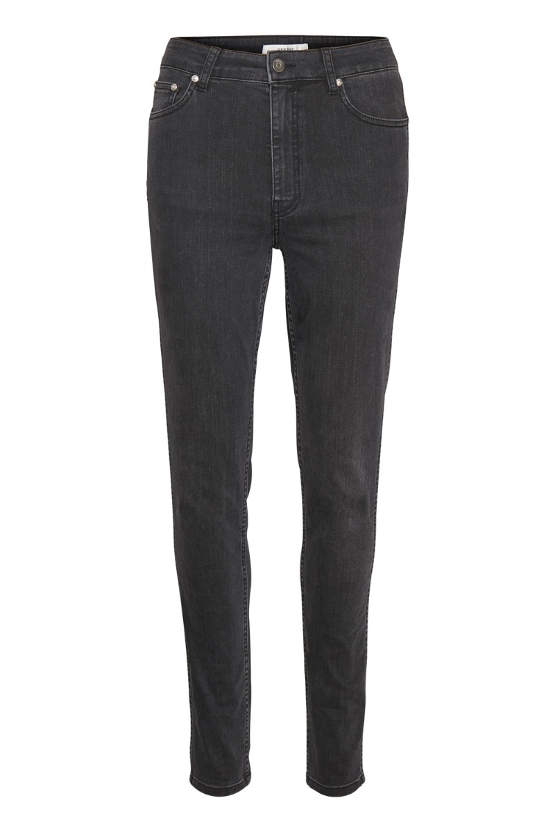 Gestuz - Jeans - Emily HW Skinny Jeans - Washed Grey