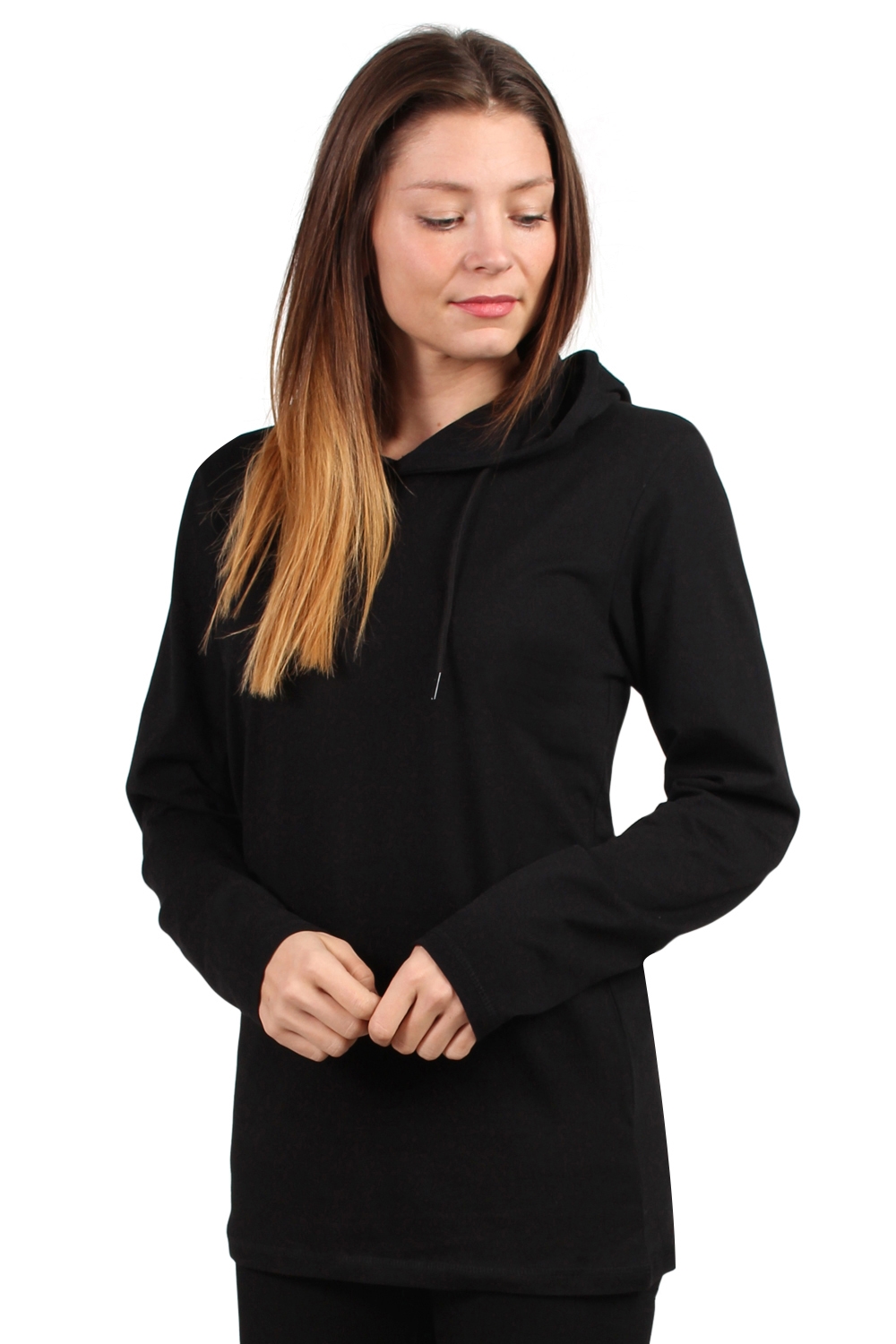 Lykke By Lykke - Bluse - Hooded Tee - Black