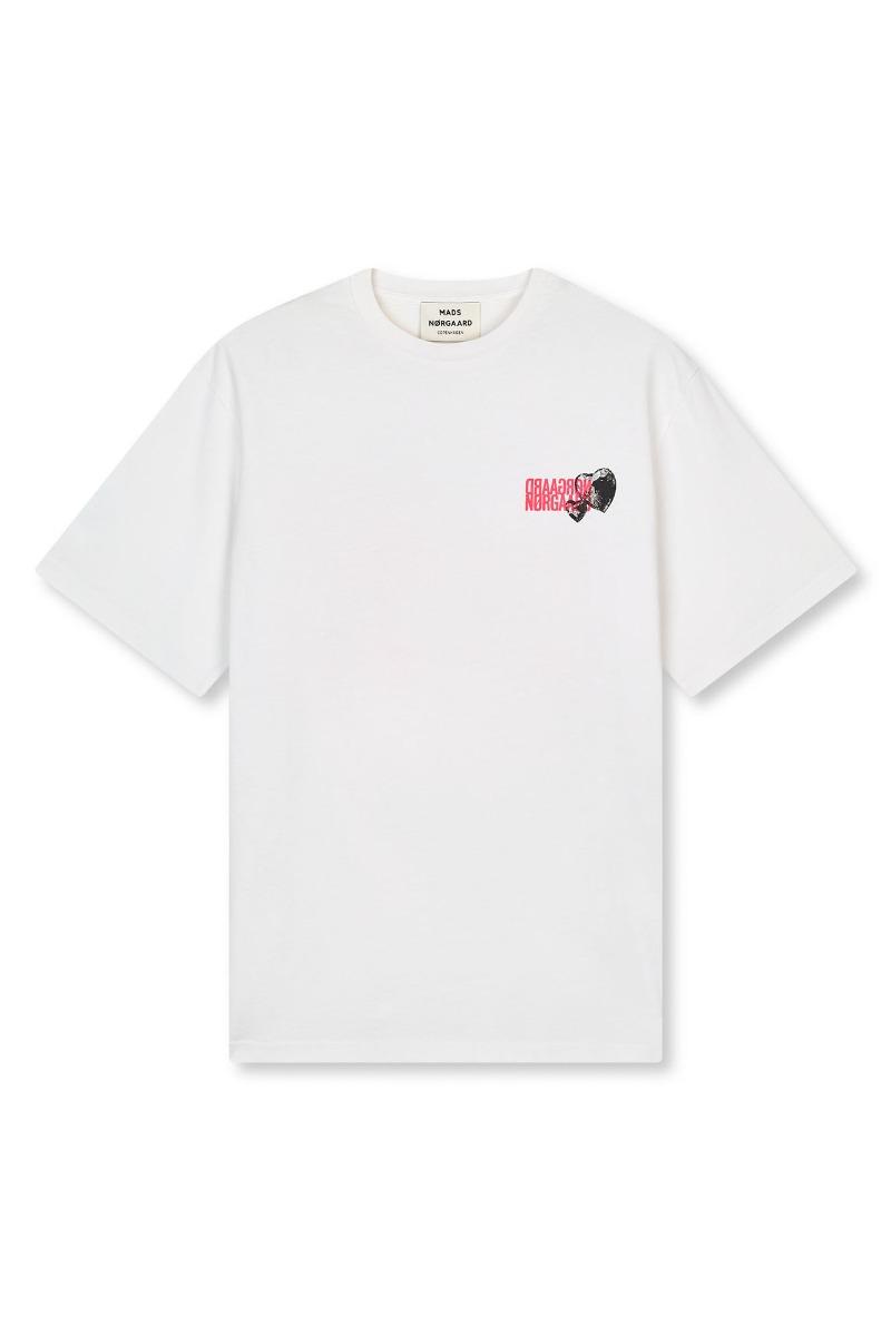 Mads Nørgaard - T-shirt - Cotton Jersey Dassel Tee - Snow White