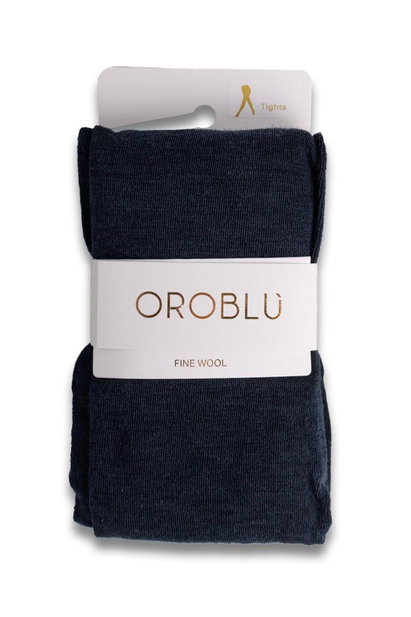 Oroblu - Strømpebukser - Nives Fine Wool Tights - Blue