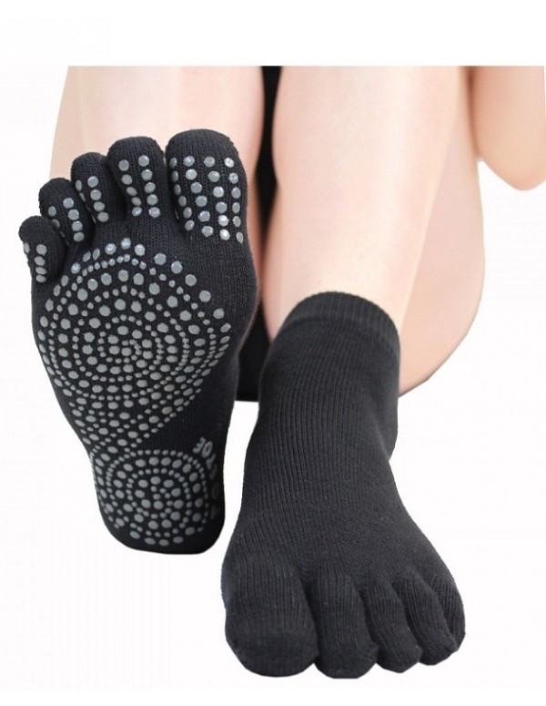 TOETOE Yoga & Pilates Anti-Slip Sole Trainer Sort Str. 39-42