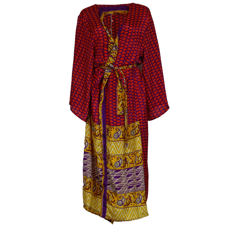 Boho Kimono Vibrant Rose