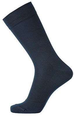 Mørkeblå Egtved Bambus Strømper Uden Elastik - Str. 45-48