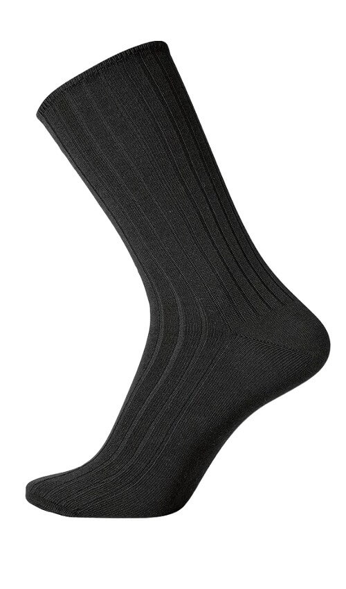 Sorte Egtved Bomuldsstrømper Uden Elastik Str. 45-48